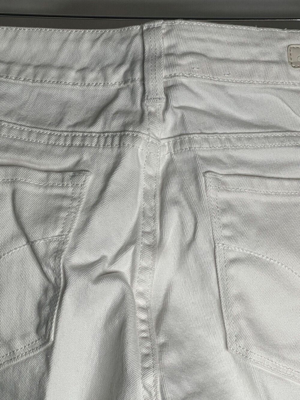 Calvin Klein Ultimate Skinny White Jeans Womens 8/29 Stretch Short 27" Inseam - Picture 10 of 15